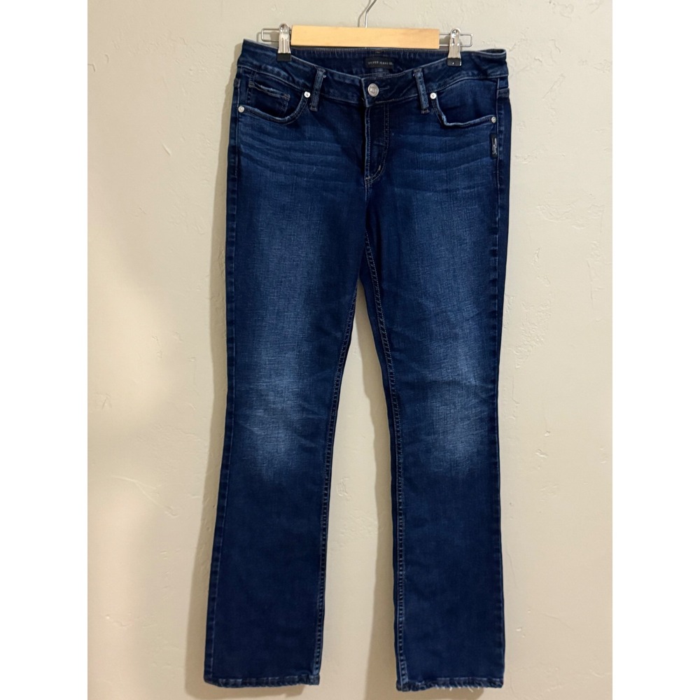 Silver Jeans Co Suki Slim Boot Jeans Womens 31x33 W31 L33 Dark Wash Stretch